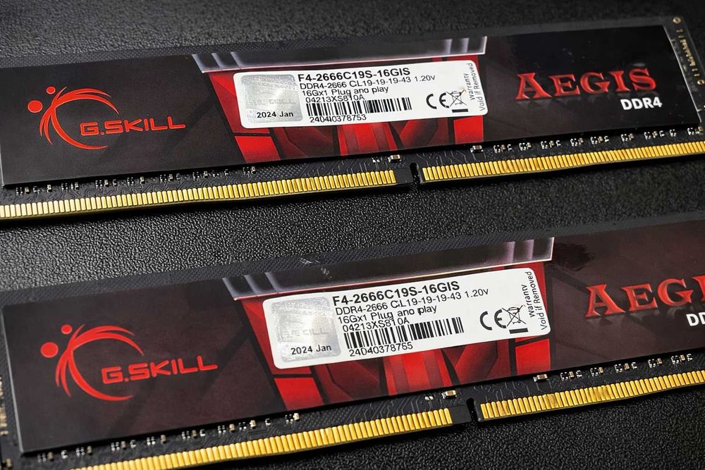 Комплект ОЗУ  DDR4 2x16GB/2666 G.Skill Aegis F4-2666C19D-32GIS