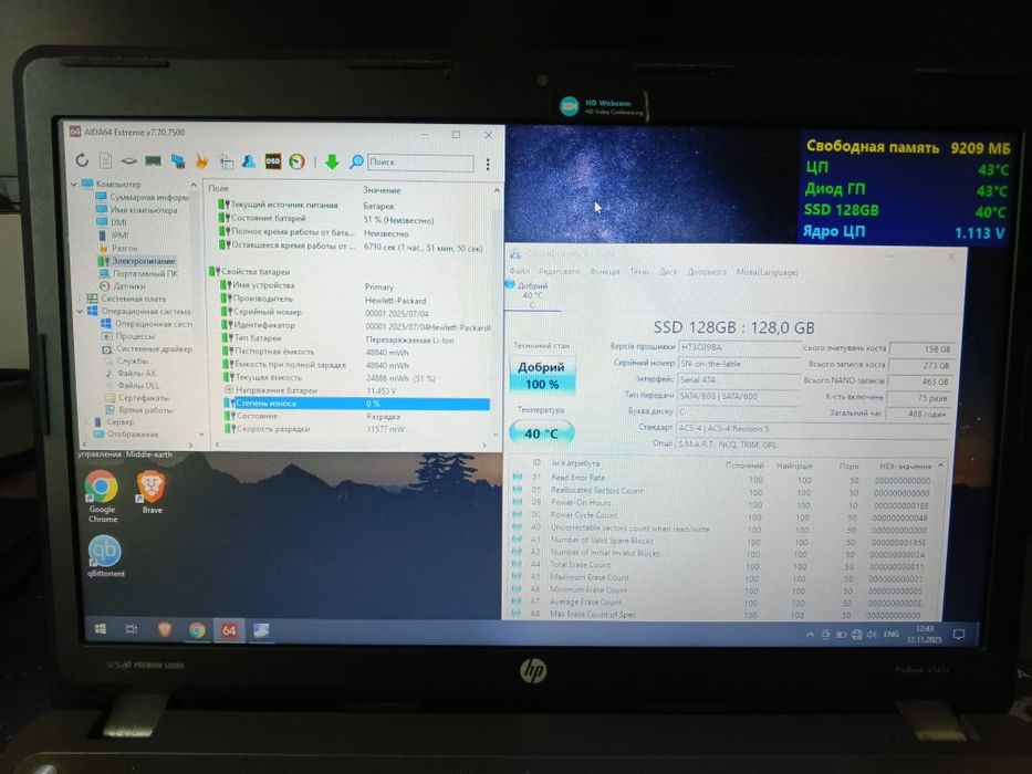 Ноутбук hp probook 4545s