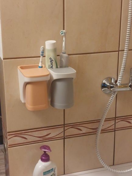Porta pasta e escova de dentes copo magnético