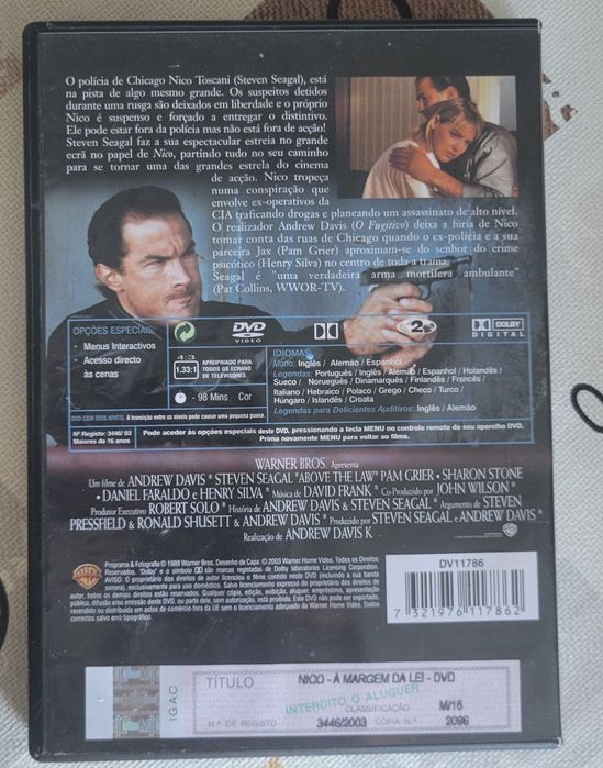 DVD Nico À Margem da Lei
