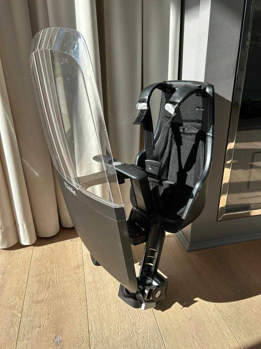 Fotelik rowerowy przedni Bobike na kierownicę roweru + OSŁONA