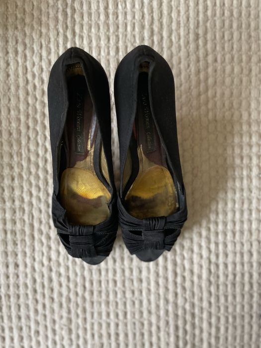 szpilki Zara 41 czarne 12 cm obcas