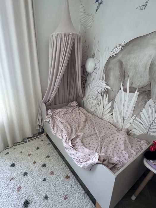 Łóżko dziecięce Basic kaszmir z materasem