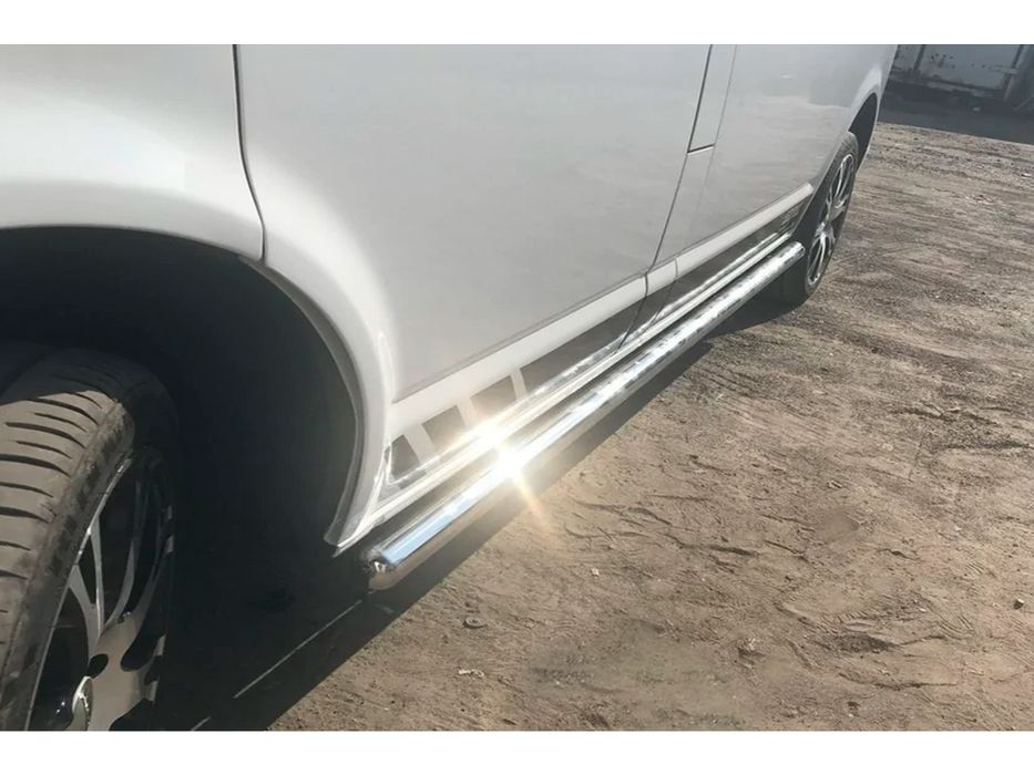 Боковые трубы для Volkswagen T6 из нержавеющей стали (2 шт.)