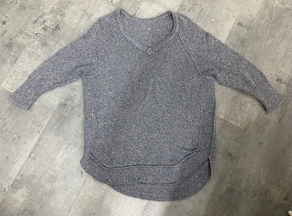 Sweterek sweter gołębi kolor szaro Niebieski L-XL