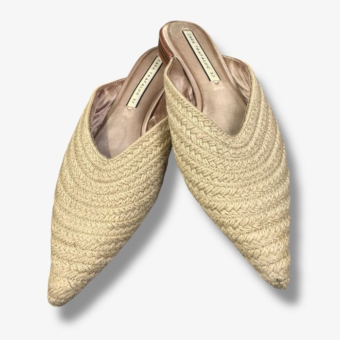 Mules de Ráfia Zara (tamanho 37)