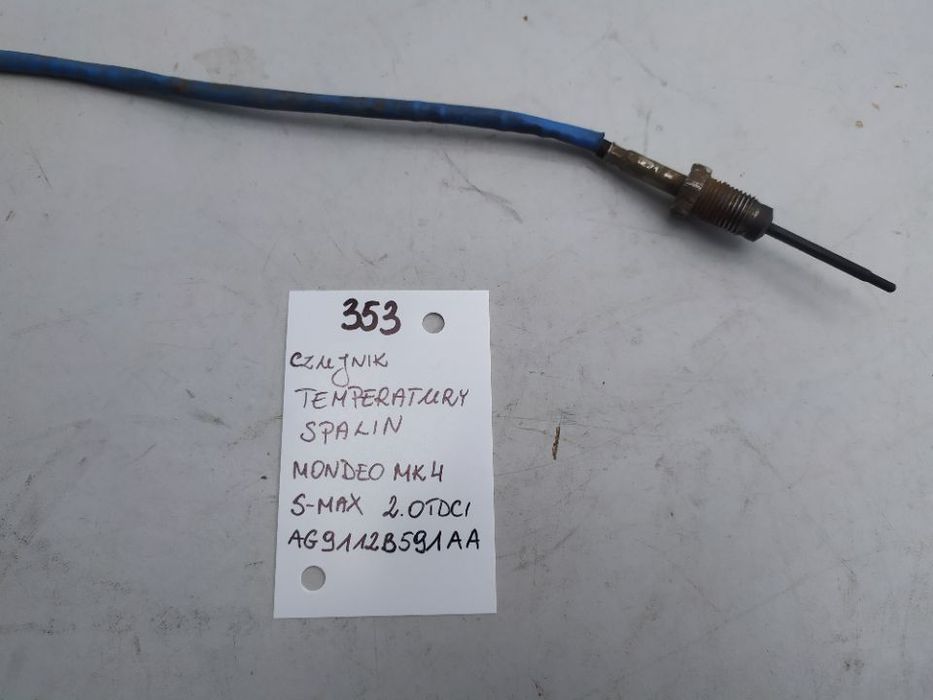 czujnik temperatury spalin mondeo mk4 s-max 2.0 tdci ag9112b591aa
