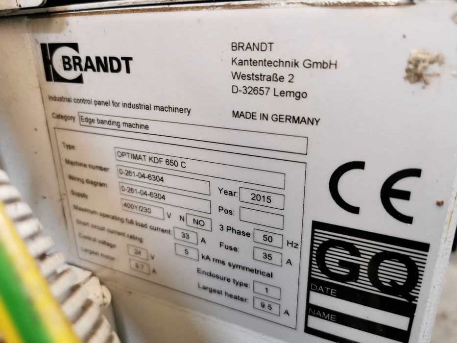 Okleiniarka BRANDT KDF 650 C