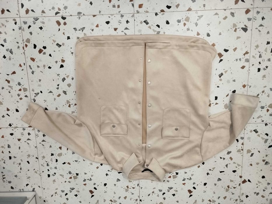 куртка сорочка під замшу 60-62 розмір беж