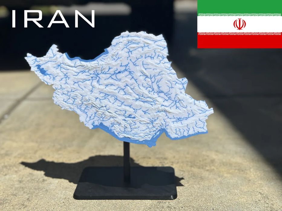 Topographic Map of Iran (IR)64586165671938120
