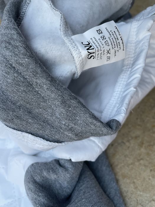 Nowa przejściowa bluza kurtka szaro biała S/M
