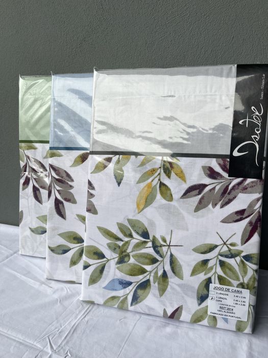 Lençois cama de casal 100% algodão