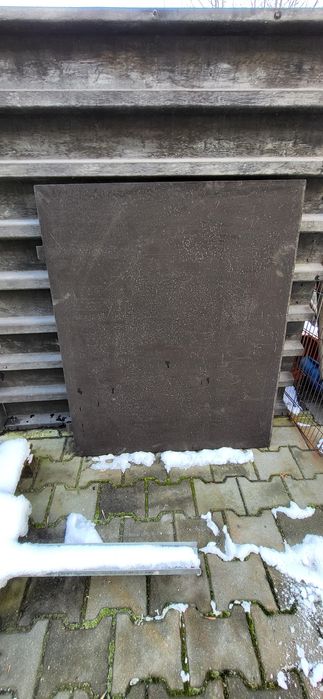 Okazja! Uzywana solidna klapa stalowa z zawiasami