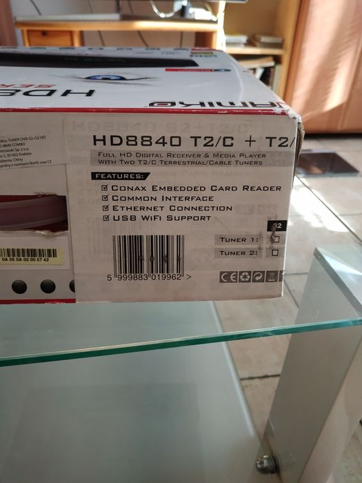 Amico hd8840 z podwójnym tunerem dvb-t2/c