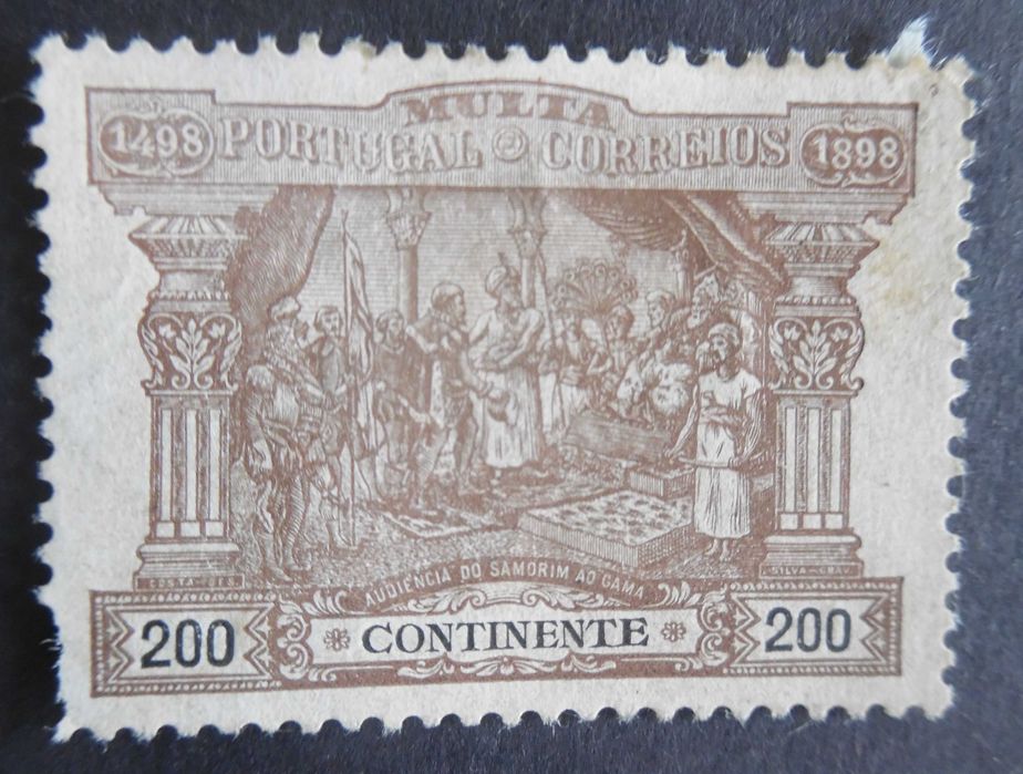Selos Portugal 1898-Caminho India AF. Nº 6 Porteado NOVO defeitos