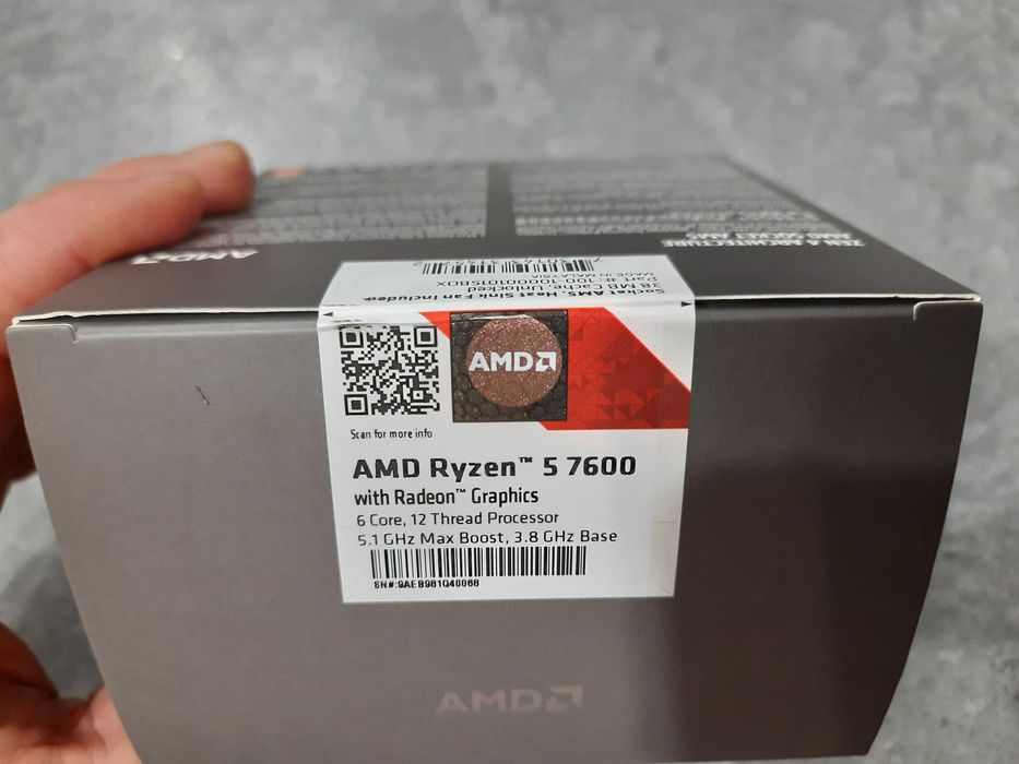 Не вскрывать! МП Asus TUF gaming B650-E WiFi ЦП AMD Ryzen 5 7600
