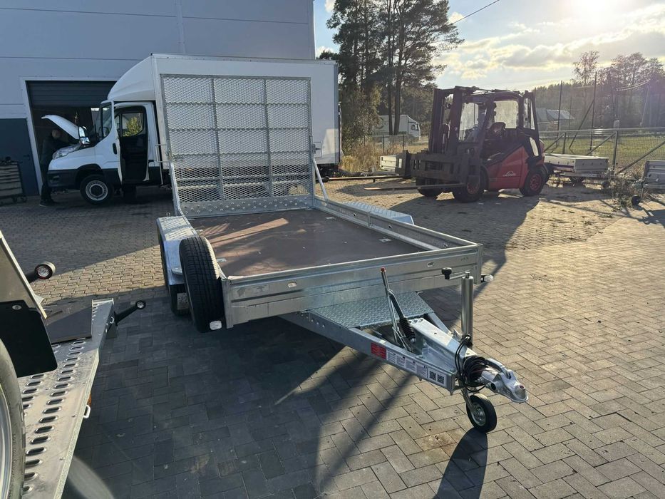 Przyczepa pod minikoparkę Niewiadów Nowa 355x183cm 3500kg trap K3535