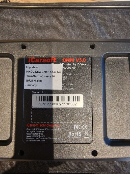 iCarsoft BMM V 3.0 komputer diagnostyczny