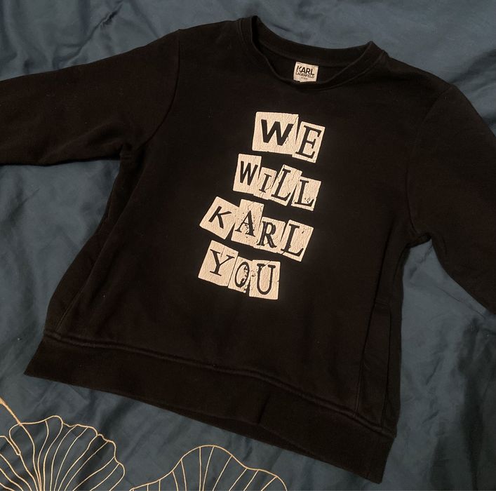 Bluza Karl Lagerfeld dziecięca z kieszeniami roz 12, wzrost 150 cm