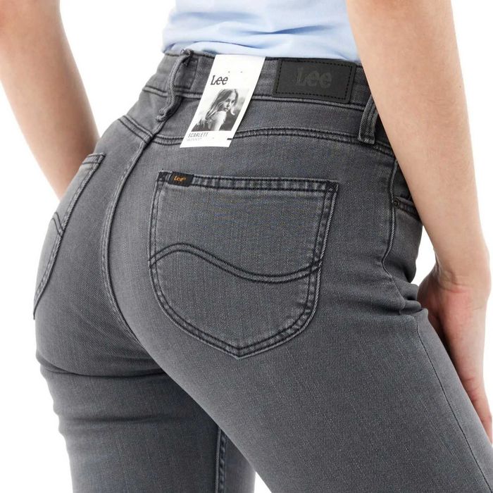 W30 L31 30/31 Lee Scarlett Grey L526JDNN Damskie Spodnie Jeansowe Jeansy Skinny Rurki Dopasowane Dżynsy