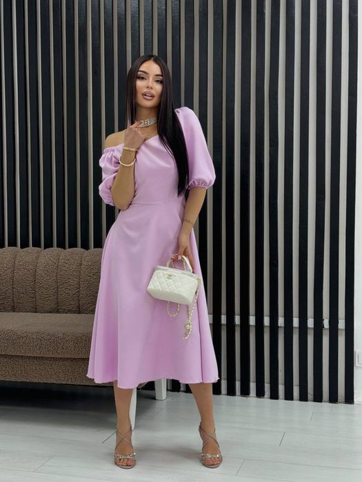 Женское платье S-XL черный,беж,розовый Жіноча сукня якісна червоний