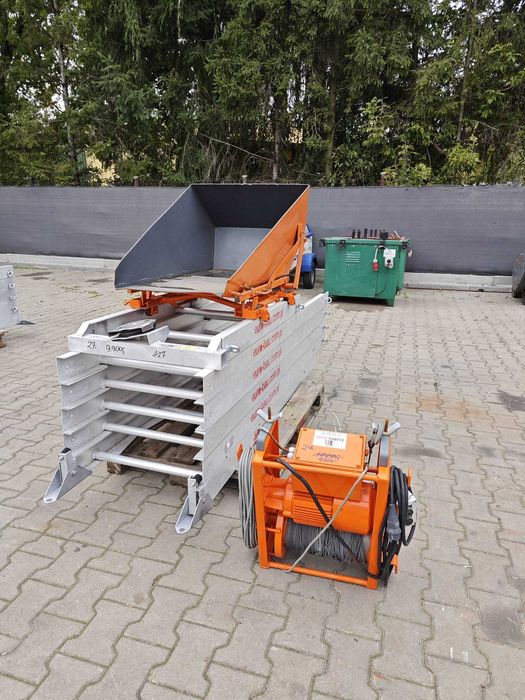 Winda drabina dekarska Geda LIFT + gruzownik 11m 230V wciągarka Nr.27