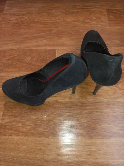 Туфли натуральный замш