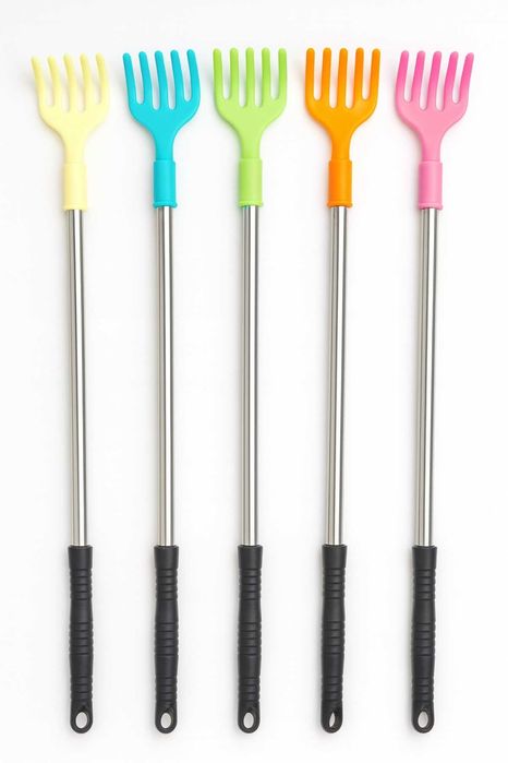 Палка-чесалка массажёр для спины 42 см, металл + пластик