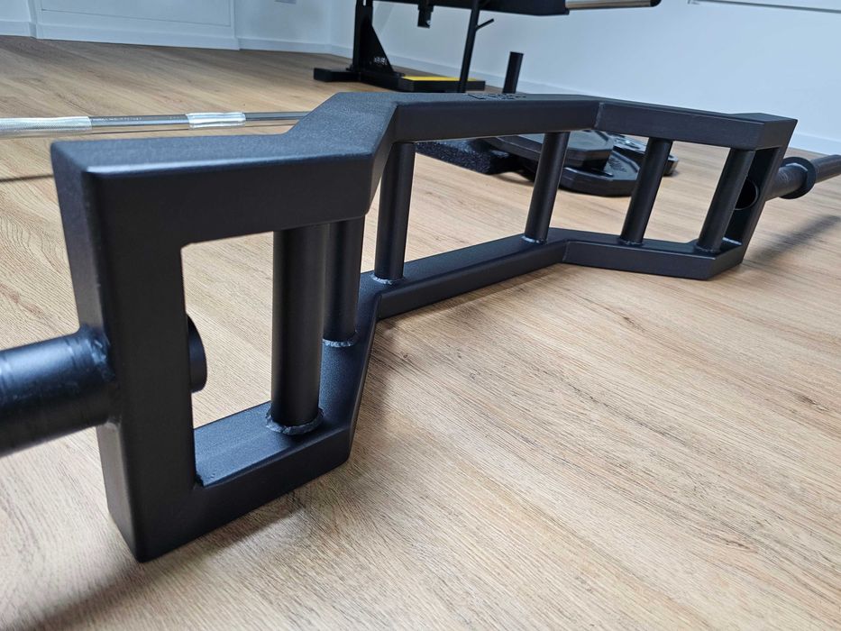 Gryf olimpijski kratownica łamana sztanga 220 cm masywna i ciężka