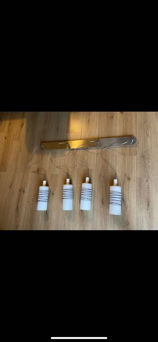 Lampa wisząca 4 klosze Starocie