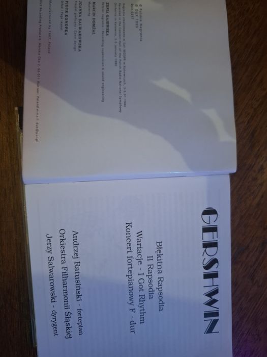 CD G.Gershwin /Orkiestra FŚ dyr.J. Salwarowski/ 1999 DUX/ PN Muza