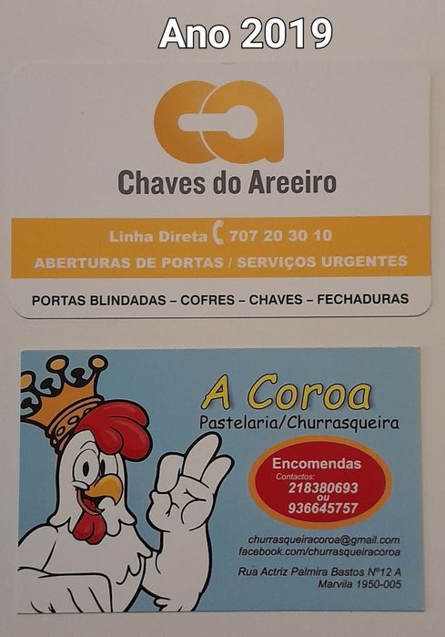 Calendários recentes