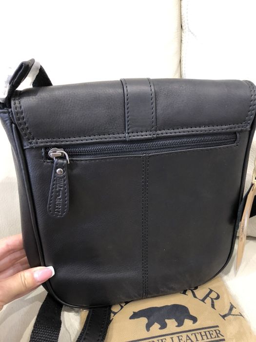 Hill Burry Кожаная Сумка Мессенджер Hill Burry из натуральной кожи