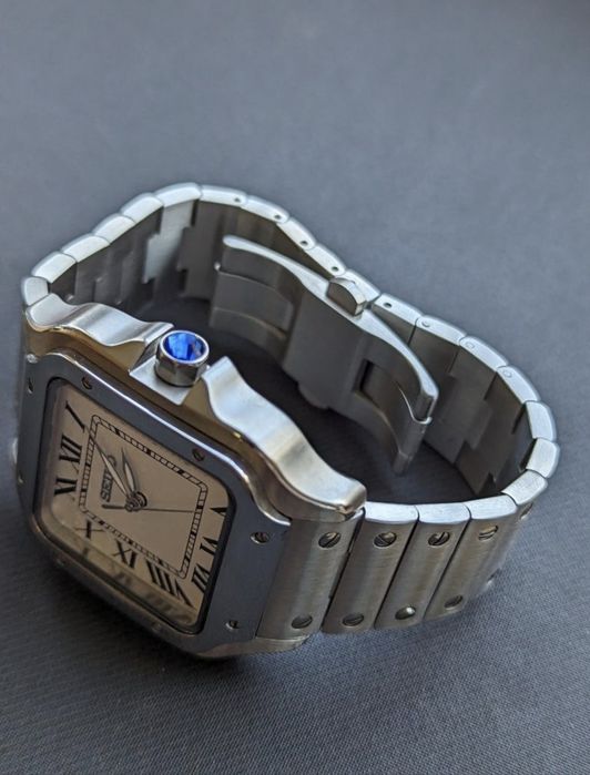 Seiko mod biały elegancki garniturowiec kostka