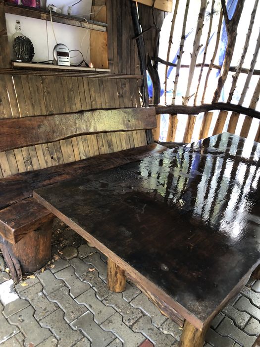 Альтанка (дуб,черепіца,стіл,лавки)