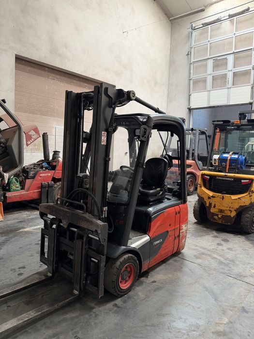 Wózek widłowy Linde E16 Evo Triplex maszt Pozycjoner wideł