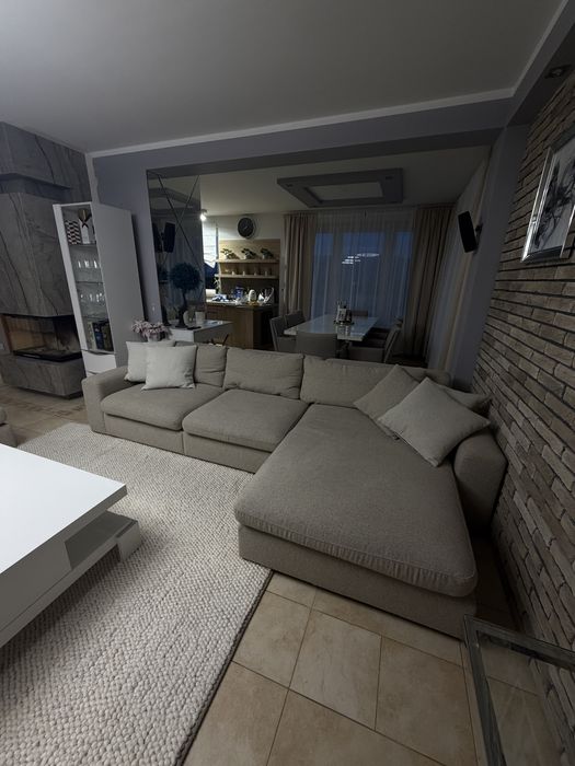 Narożnik rosanero Lena plus pufa i poduszki