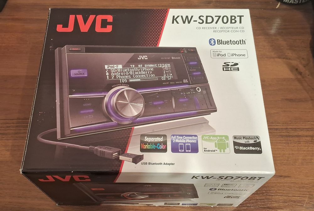 Магнітола JVC KW-SD70BT (нова)