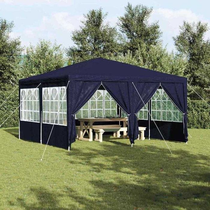 Tenda de Festa Azul e Branco 400x400x266 cm