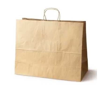 Nowe Torby papierowe duże 50x18x39 cm 24szt pojemne EKO