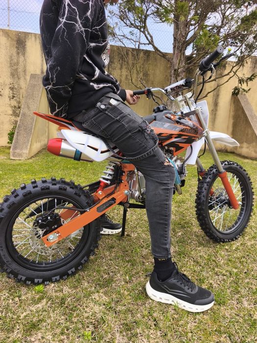 PITBIKE motocross 125cc arranque eléctrico 4 velocidades