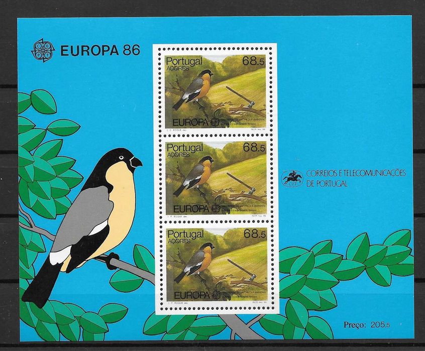 Bloco 0084_Portugal Açores_1986_Europa