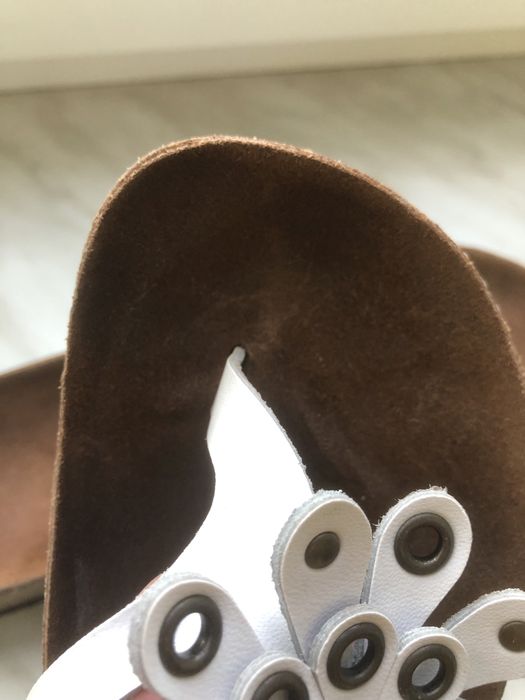 Шкіряні ортопедичні шльопанці з анатомічною устілкой Birkenstock