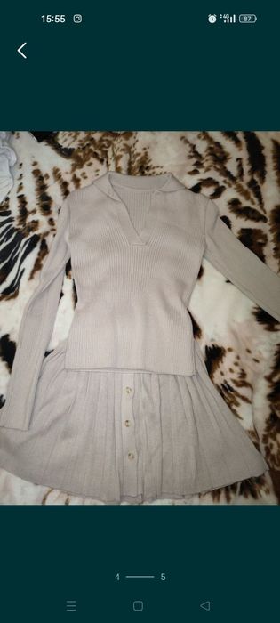 Женский костюм рубчик юбка в рубчик женский костюм юбка плиссе