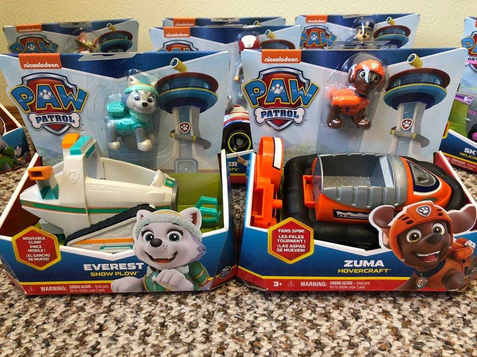 Liberty, Roxi, Boomer, Ryder, Everest, Marshall, Skye, Rubble, Rocky..