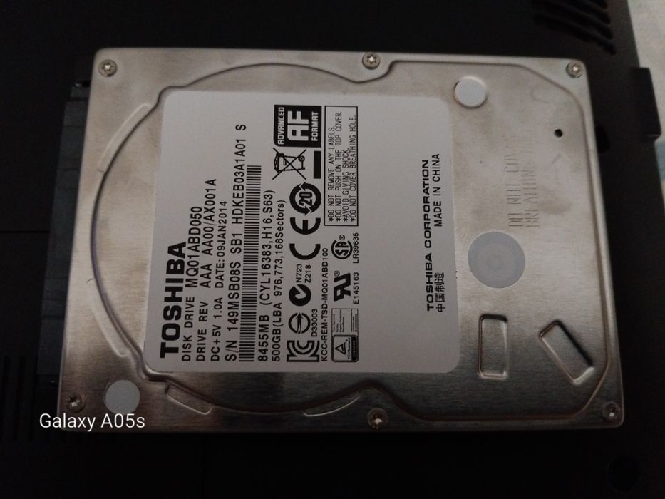 Hd de 8 gigas toshiba