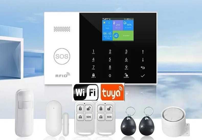 GSM WI-FI Cигнализация Сигналізація оповещает по интернету Tuya