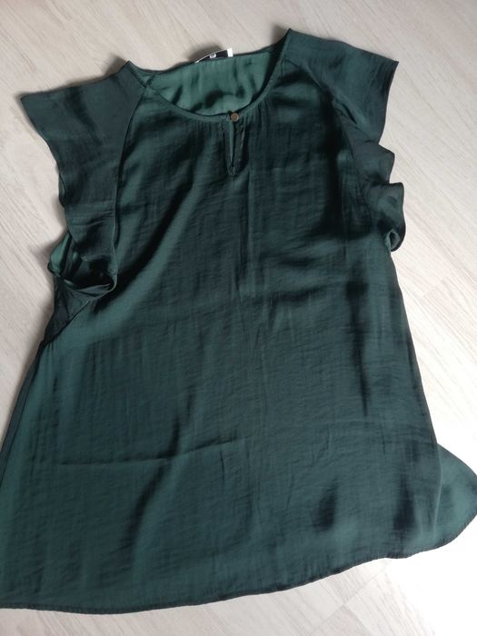 Túnica La Redoute cetim verde pré-mamã T.36