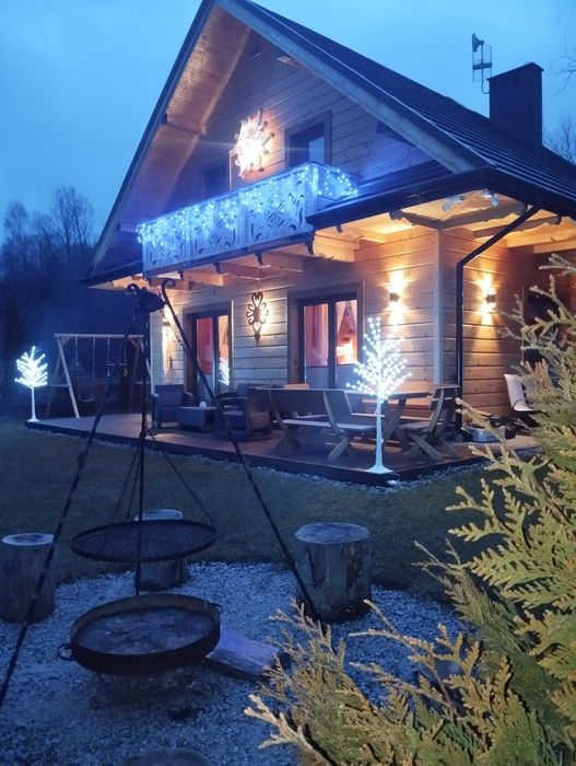 Domek z jacuzzi i sauną w górach na wyłączność