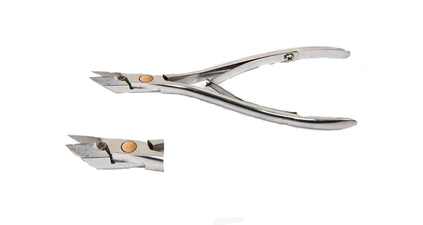 Накожницы Olton M ( 9-10 мм) + чехол из натуральной кожи.